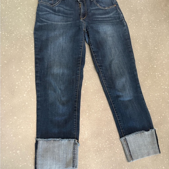 Taylor Dark Blue Cropped Jeans - Picture 1 of 3
